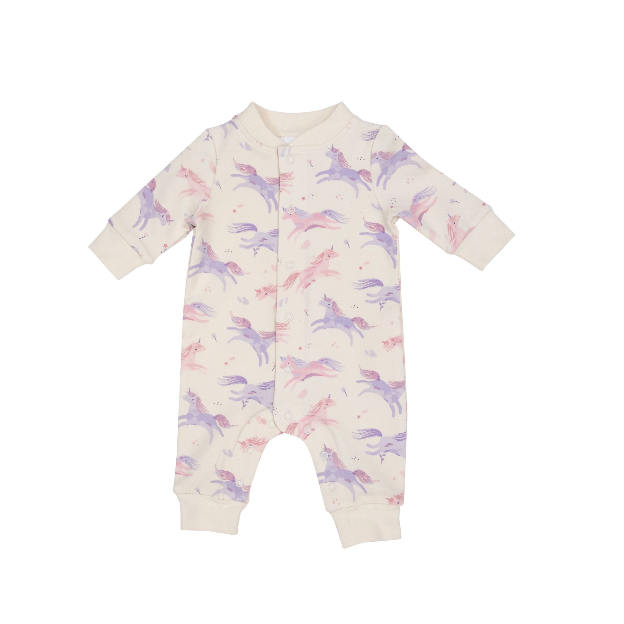 Angel Dear Angel Dear Dreamy Unicorns Baseball Collar Romper