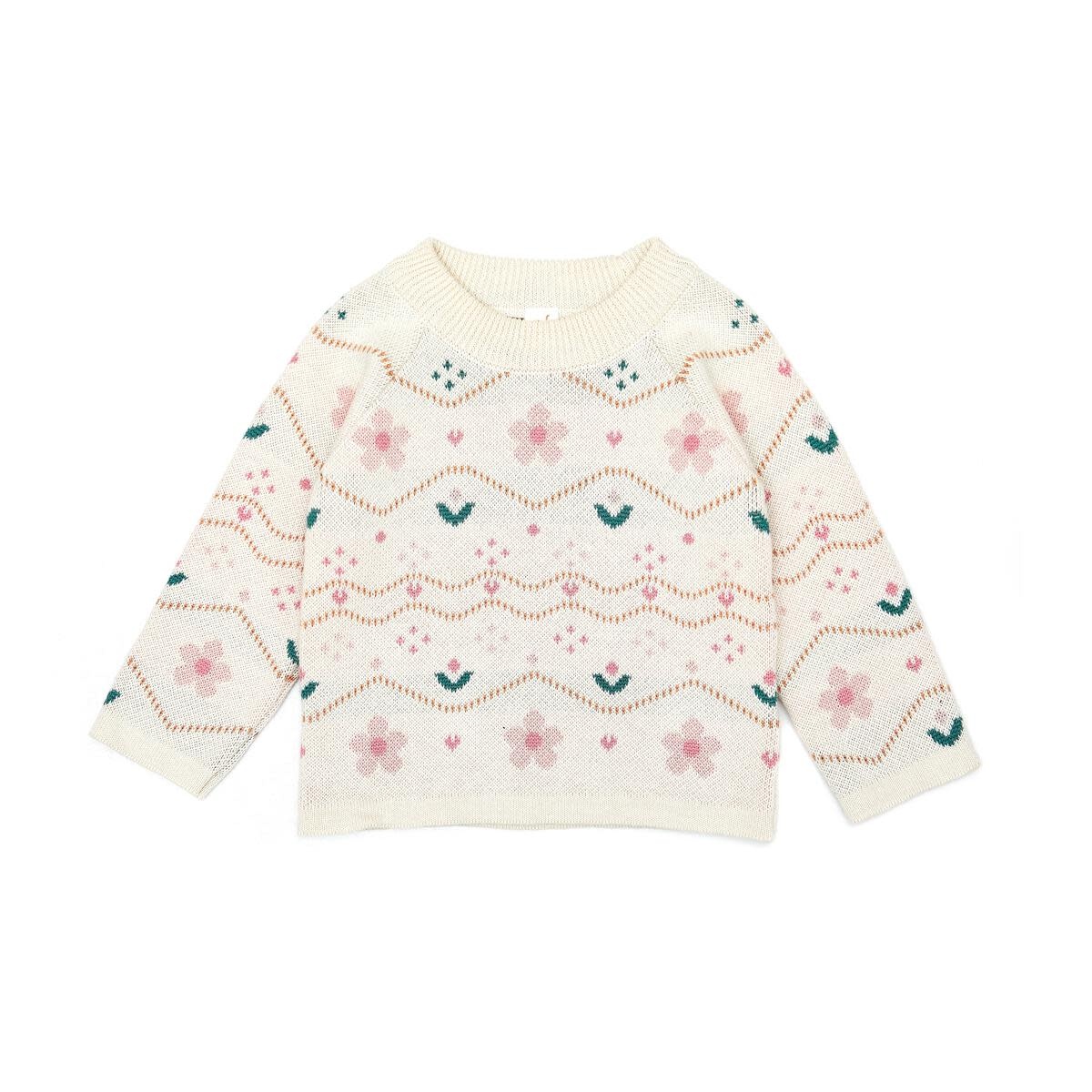 Tun Tun Flower Knit Sweater