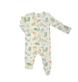 Angel Dear Angel Dear Sketchpad Dinos 2 way Ruffle Zipper Footie