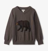 Hatley Hatley Brown Bear V-neck Sweater