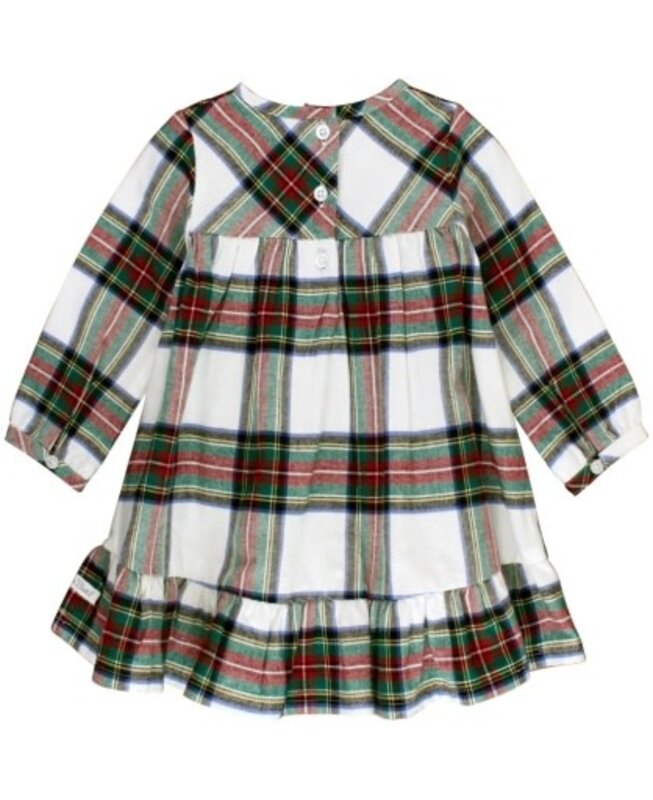 RuffleButts Rufflebutts Long Sleeve Ruffle Hem Dress