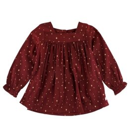 Rufflebutts Woven Luxe Peasant Top