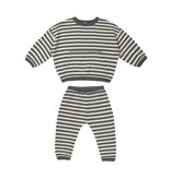 Quincy Mae Quincy Mae Navy Stripes Waffle Sweater & Pant Set