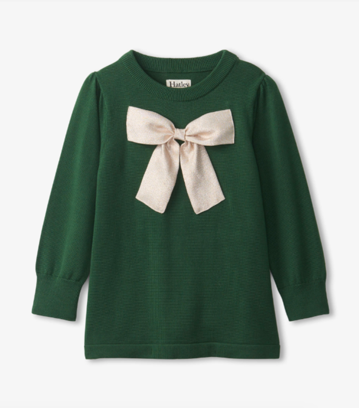 Hatley Golden Bow Sweater Tunic Hatley Golden Bow Sweater Tunic
