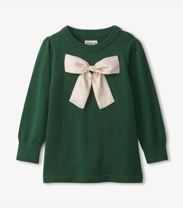 Hatley Golden Bow Sweater Tunic Hatley Golden Bow Sweater Tunic