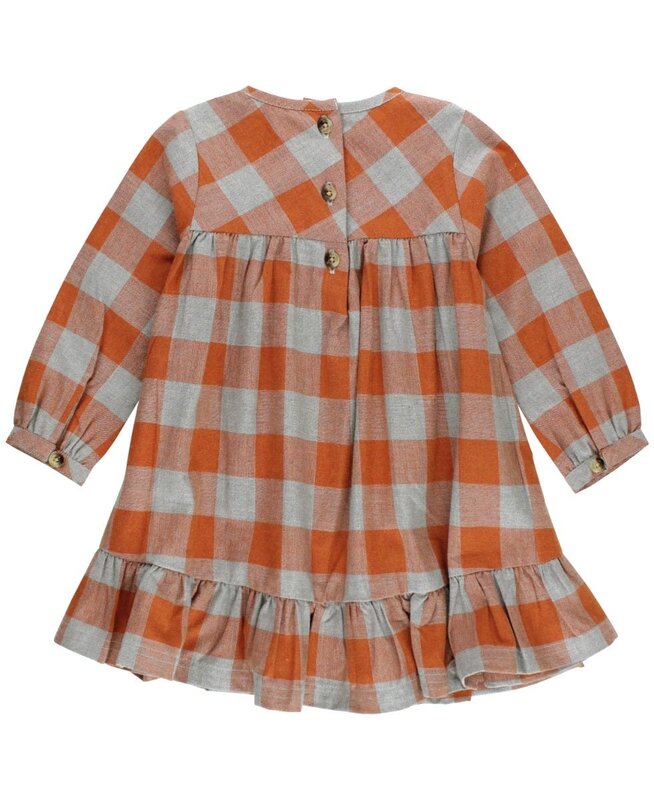 RuffleButts Rufflebutts Long Sleeve Ruffle Hem Dress