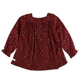 Rufflebutts Woven Luxe Peasant Top