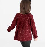 Rufflebutts Woven Luxe Peasant Top