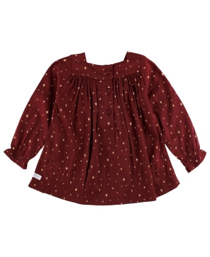 Rufflebutts Woven Luxe Peasant Top