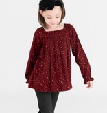 Rufflebutts Woven Luxe Peasant Top