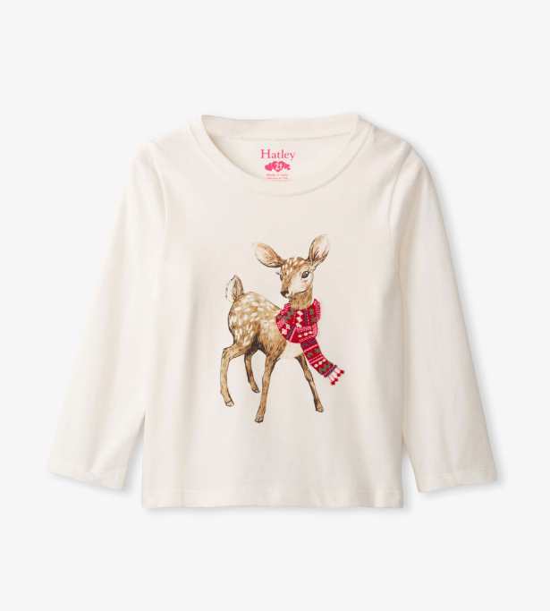 Hatley Holideer Gather Back Tee Hatley Holideer Gather Back Tee