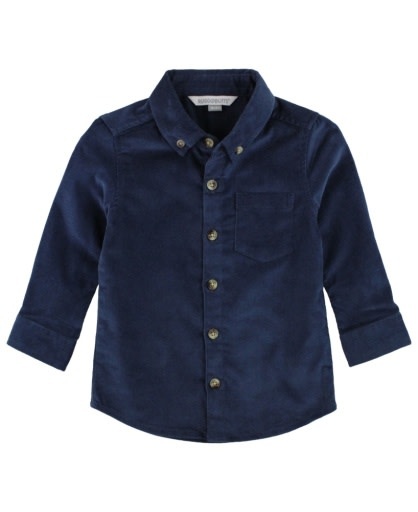 Rufflebutts Stretch Corduroy Long Sleeve Button Down Shirt