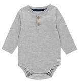 Rufflebutts Knit Long Sleeve 2-Button Henley Bodysuit