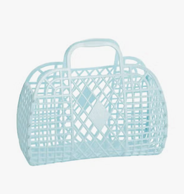 sun jellies Retro Basket Jelly Bag - Small Blue