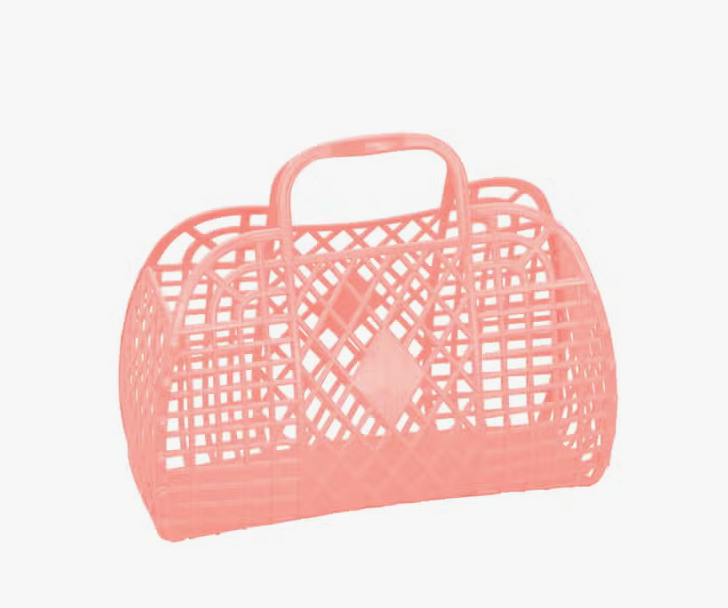 Jelly Retro Basket - Mini 6 Peach