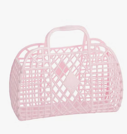 sun jellies Retro Basket Jelly Bag - Small  Pink