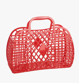 sun jellies Retro Basket Jelly Bag - Small  Red