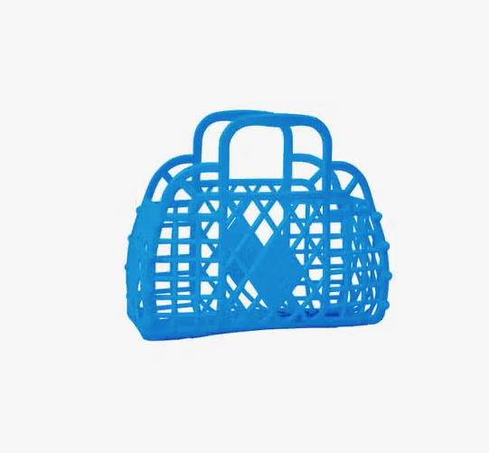 Retro Basket Jelly Bag - Mini Royal Blue