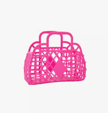 sun jellies Retro Basket Jelly Bag - Mini  Berry Pink