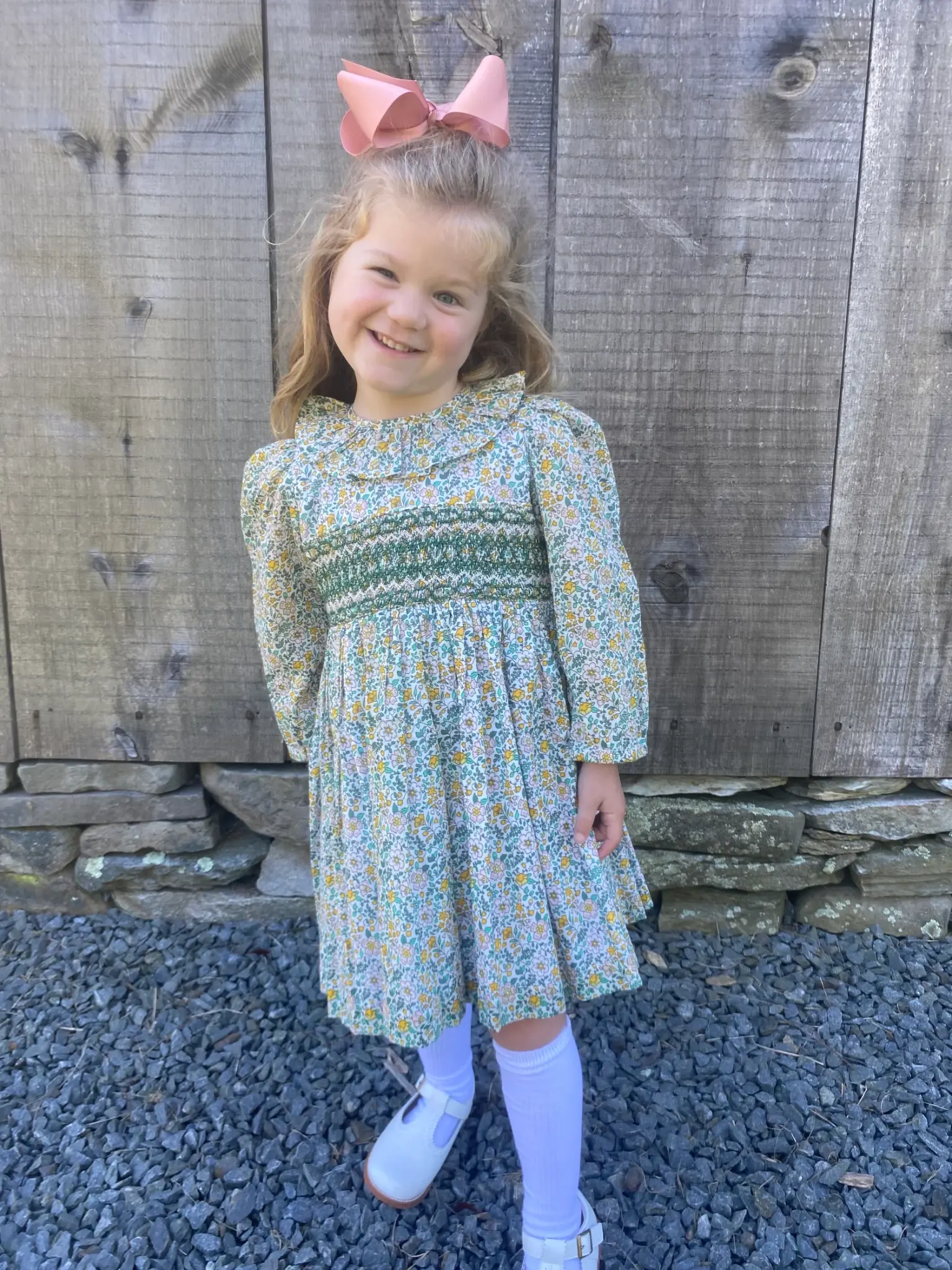 Maddie & Connor Maddie & Connor Fall Floral Smocked Dress