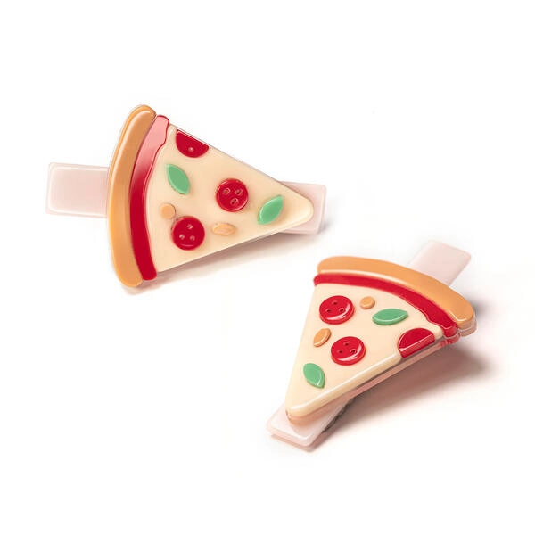 Lilies & Roses Pizza Slice Alligator Clips