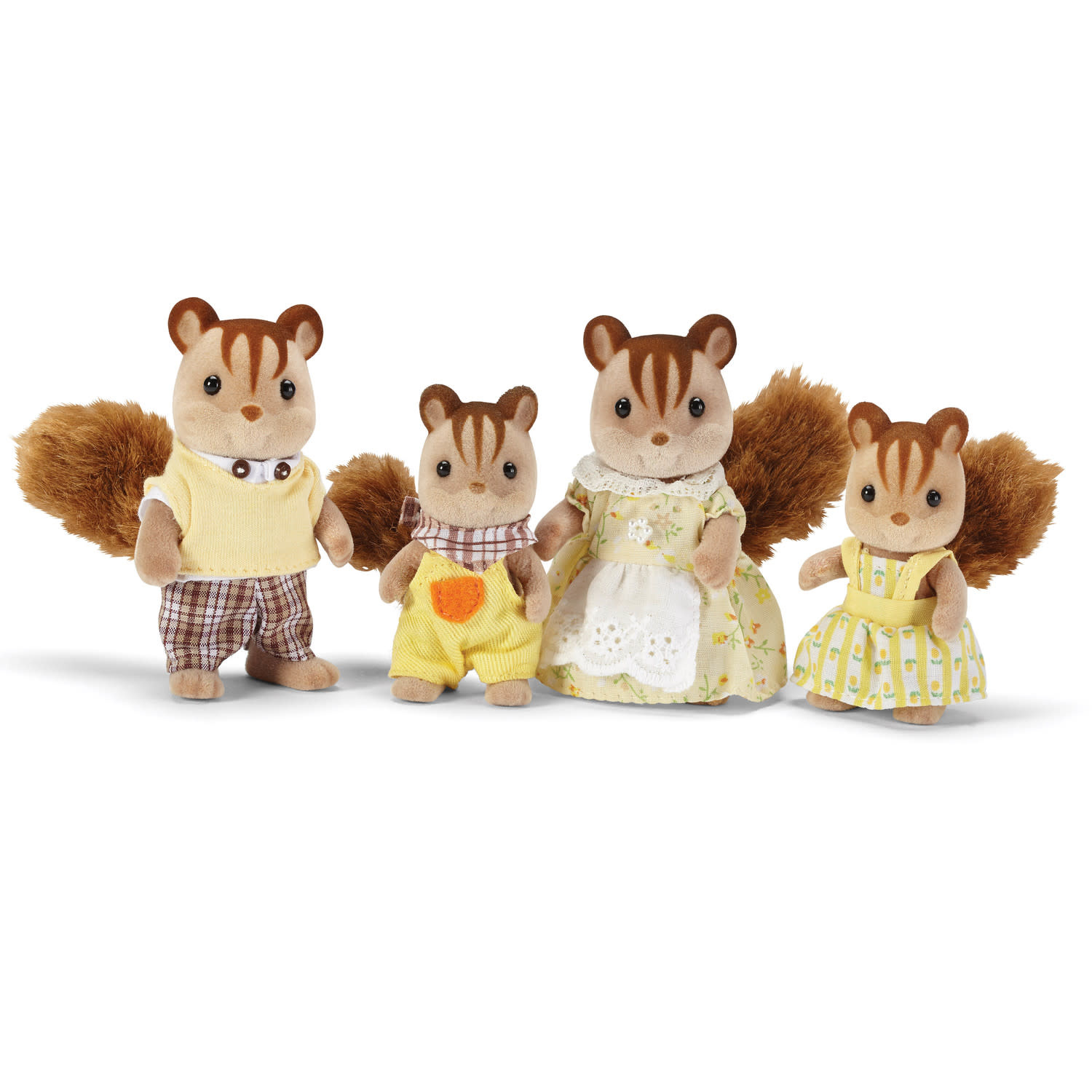 Calico Critters Calico Critters Set of 4 Doll Figures, Chipmunk/Squirrel Family