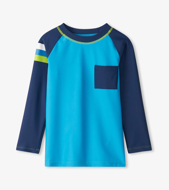 Hatley One-Piece Rashguard - Malibu Blue Hatley One-Piece Rashguard - Malibu Blue