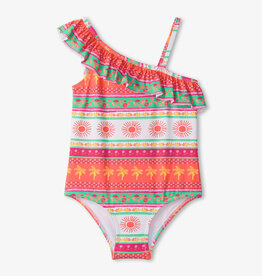 Hatley Hatley Ornate Tropical Ruffle Swimsuit