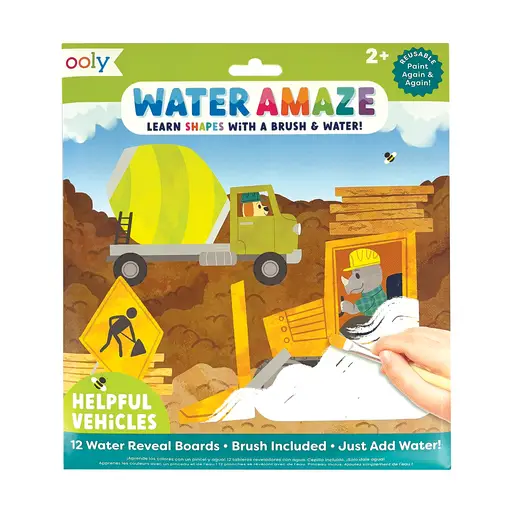 ooly Water Amaze Water Reveal Boards - Helpful Vehicles