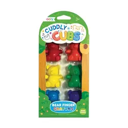 ooly Cuddly Cubs Bear Finger Crayons - Set of 6