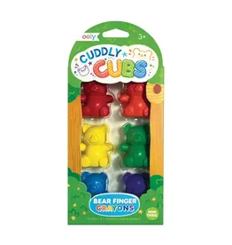 ooly Cuddly Cubs Bear Finger Crayons - Set of 6