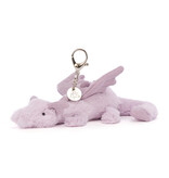 JellyCat JellyCat Lavender Dragon Bag Charm