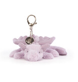 JellyCat JellyCat Lavender Dragon Bag Charm