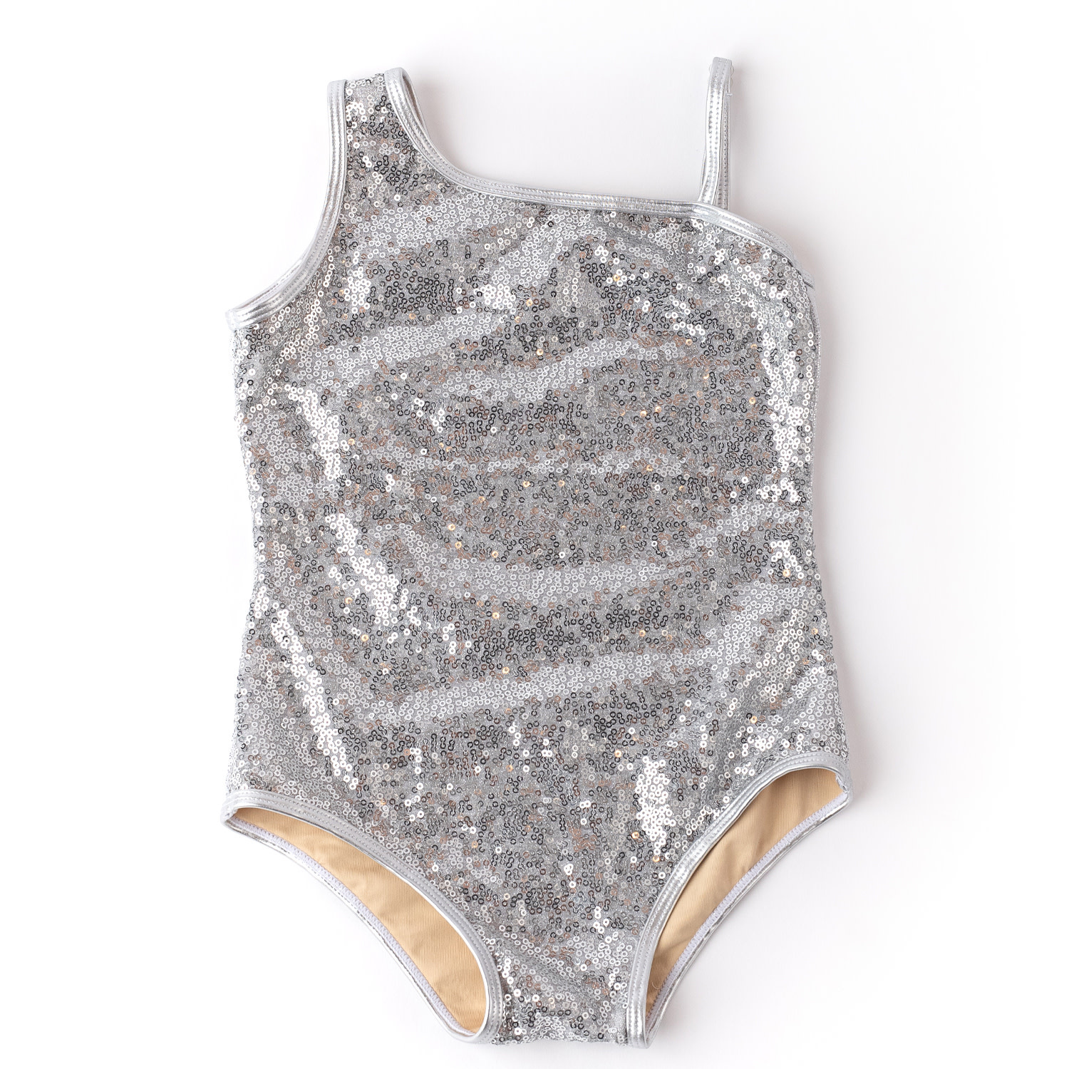 Silver, Sparkly, Sequin Bodysuit for Women. This Sequin Leotard is