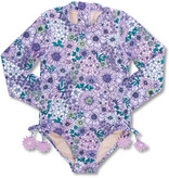 Shade Critters Shade Critters Mod Floral Long Sleeve Swim Suit
