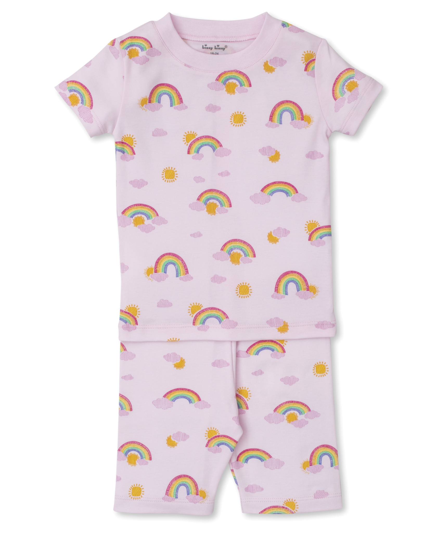 kissy kissy Kissy Kissy Sunshine Rainbows PJ Set