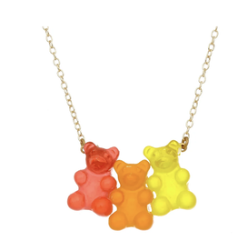 Bottleblond Jewels Gummy Bear Necklace- Citrus