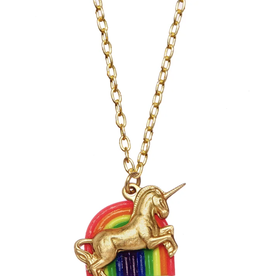 Bottleblond Jewels Unicorn and Rainbow Necklace