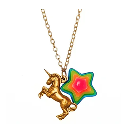 Bottleblond Jewels Unicorn and Star Necklace
