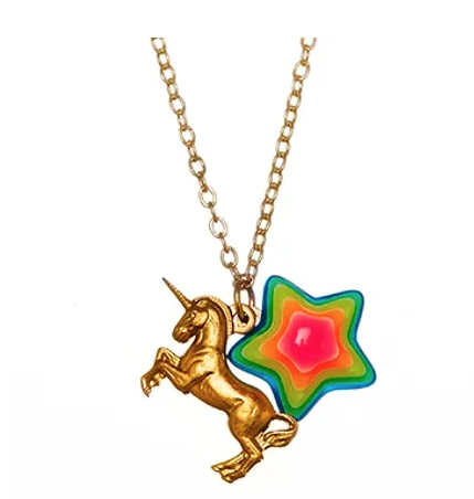 Bottleblond Jewels Unicorn and Star Necklace