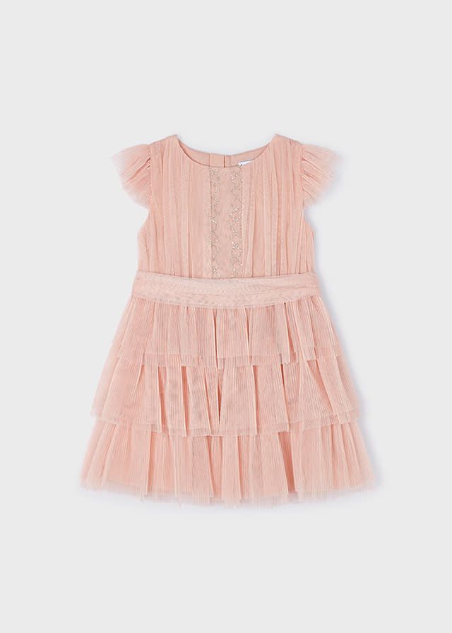 Mayoral Mayoral Pleated Tulle Dress