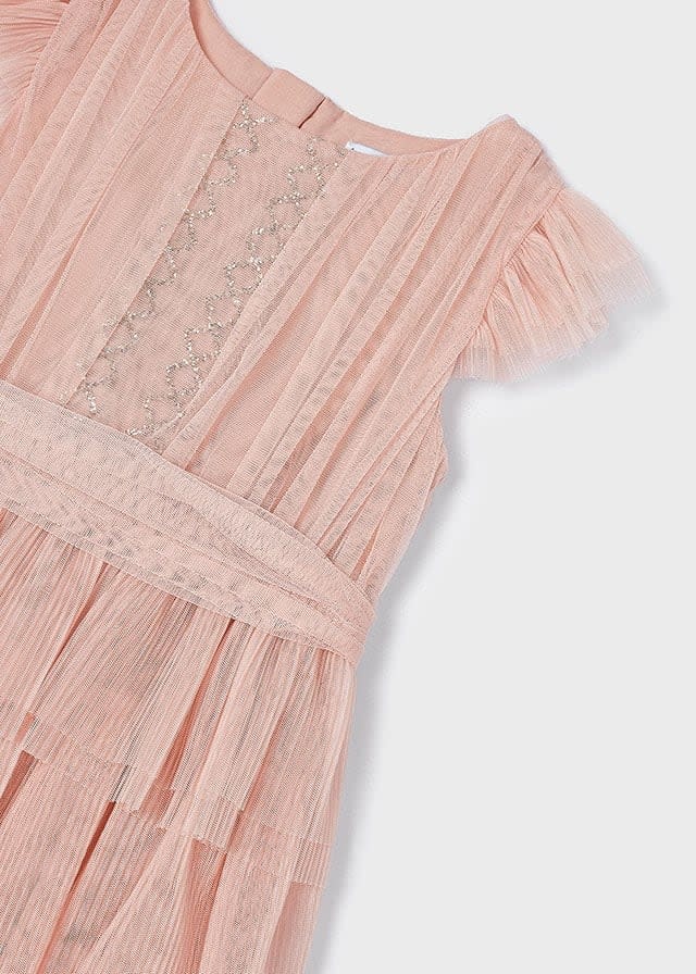 Mayoral Mayoral Pleated Tulle Dress
