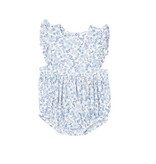 Angel Dear Angel Dear Blue Calico Floral Sunsuit