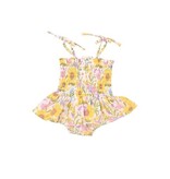 Angel Dear Angel Dear Sunflower Dream Floral  Smocked Bubble w/Skirt