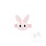 Wee Ones Felt Bunny Face Hair Clip