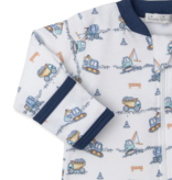 kissy kissy Kissy Kissy Construction Junction Zip Footie