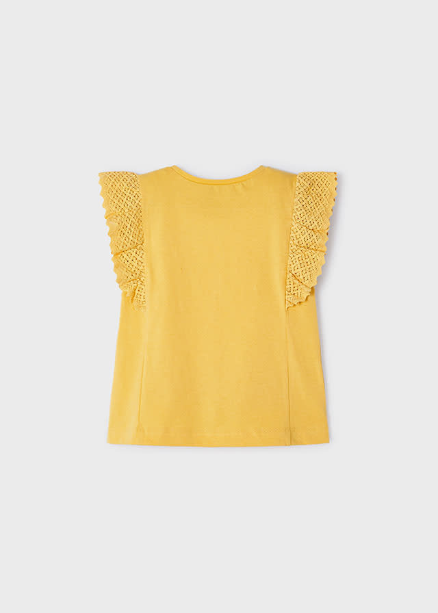 Mayoral Mayoral Ruffle Sleeve Basic Tee