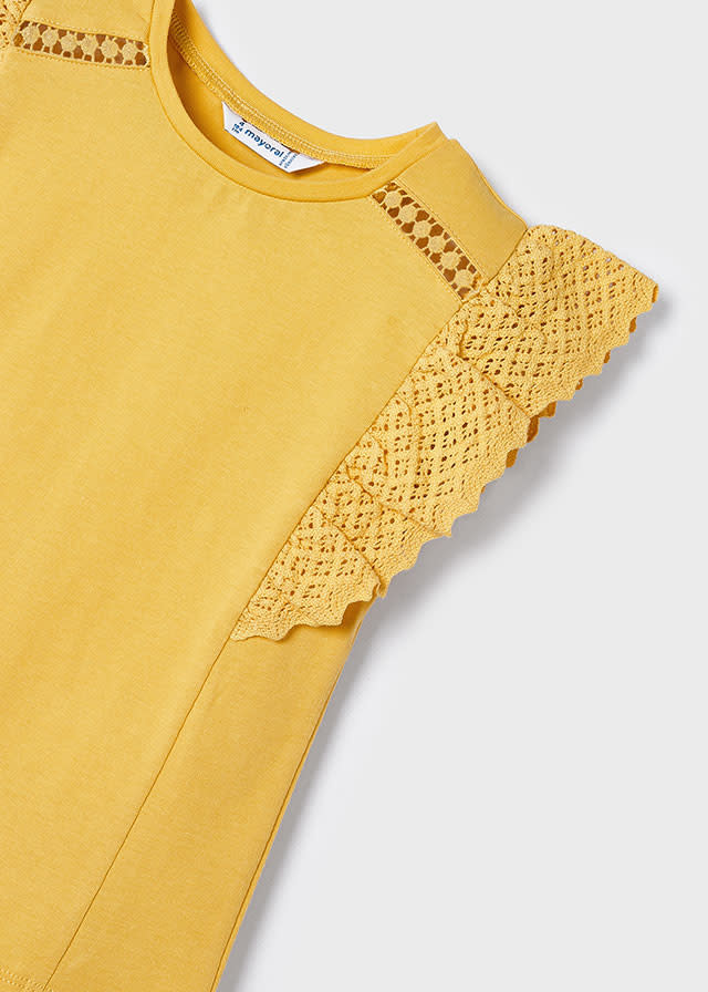 Mayoral Mayoral Ruffle Sleeve Basic Tee