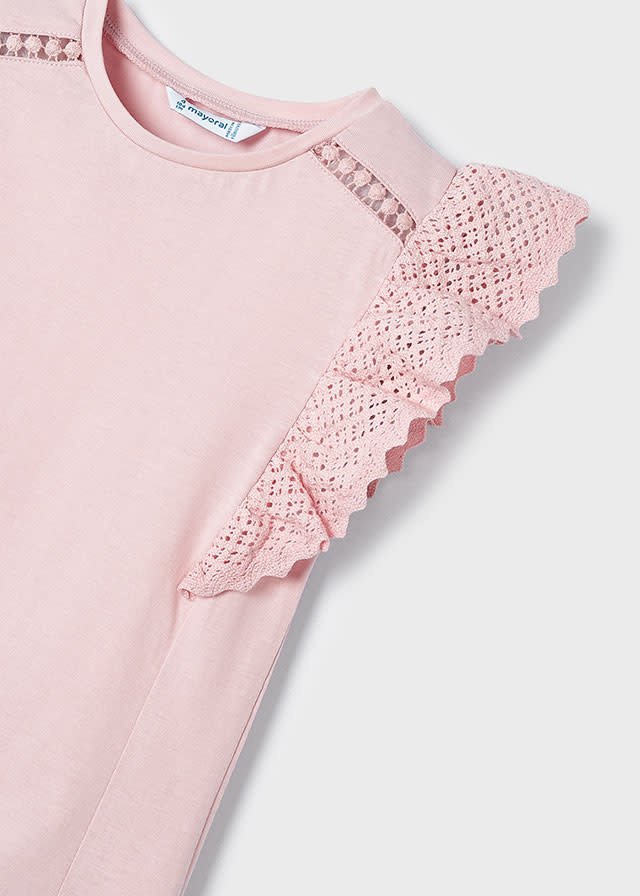 Mayoral Mayoral Ruffle Sleeve Basic Tee