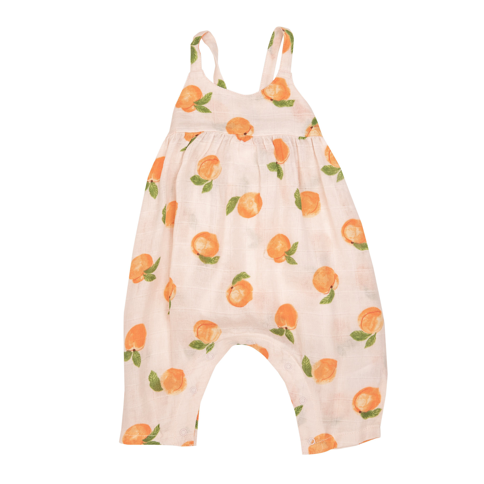 Angel Dear Angel Dear Peaches Tie Back Romper